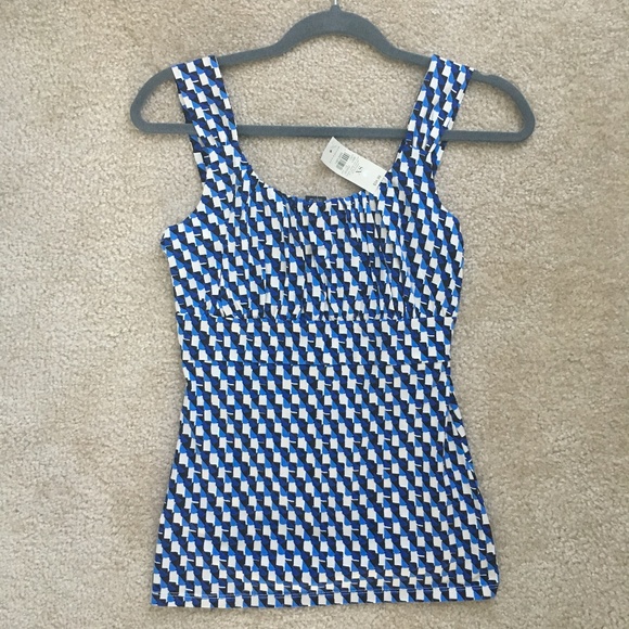 Ann Taylor cotton wide strap tank, XS, NWT - Picture 1 of 6